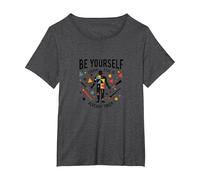 Be Yourself Everyone Else is Already Taken Motivational T-Shirt, Women's Plus, Dark Heather Grey, 5X