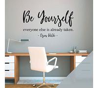 Be Yourself. Everyone Else is Already Taken - Wall Sticker Motivational Quote - Oscar Wilde [XLarge] [Silver]