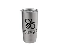 Be Yourself Funny Cute Bumble Bee Adorable Nice Honeybee Stainless Steel Insulated Tumbler