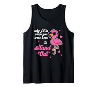 Be Yourself - Why Fit in When You were Empowering Flamingo Tank Top