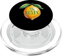 Be Zesty Lemon Fruit Citrus Positive Vibes PopSockets PopGrip for MagSafe
