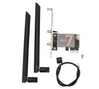 BE200NGW PCI Ex1 WiFi Card Ultra Fast 8774Mbps WiFi 7 Bluetooth 5.4 Wireless Network Adapter with 8DB Antenna for Desktop PC Linux Chrome OS (No Antenna Base)