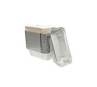 Be4Ever foil containers with lids - Pack of 55 Aluminium Foil Trays, Takeway tin foil Trays for Oven-Safe Baking, Freezer-Safe Batch Cooking, Roasting, and Airfryer Use