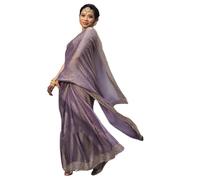 BE4ME.COM Trending Gold Two-Tone Fandy Silk Saree with Designer Border - Viral Insta Party Wear Sari