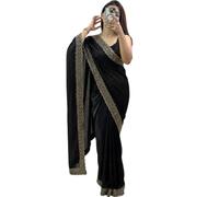 BE4ME.COM Trending Gold Two-Tone Fandy Silk Saree with Designer Border - Viral Insta Party Wear Sari