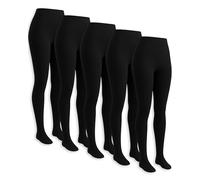 Bea 5-Pack 80 Denier Tights for Women - Warm, Soft and Stretchy, High Waisted Opaque Tights