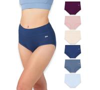 Bea 6-pack Bamboo High Waisted Women's Underwear - Super Soft, Breathable, Slight Tummy Control Knickers