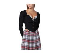 Bea Corset Cardigan - female - Vivienne Westwood - Long Sleeve T-Shirts - Black - M - Tops M