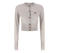Bea Cropped Cardi - female - Vivienne Westwood - Cardigans - Gray - M - Knitwear M