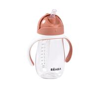 BEABA - 2 in 1 Sippy Cup - Toddler Cup - Children’s Beaker with Straw - 100% Waterproof - Easy to Open - Removable Handles - Tritan and Silicone -