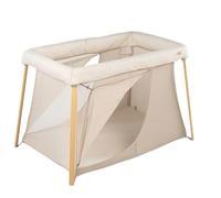 BÉABA, 3-in-1 Travel Cot - Baby Crib, Extra Bed & Playpen, Evolving, Lightweight 6.8 kg, Foldable, Compact, Transport Bag & Mattress Included, Breathable Oeko-Tex Fabric, Clay