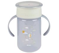 Béaba, 360° Training Cup with Anti-Drip Disc, Patented Leakproof System, from 12 Months, Removable Handles, Hygienic Lid, Durable & Lightweight, 340 ml, Adventure