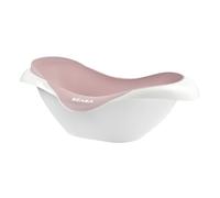 BÉABA - Baby Bath - Non-slip and Comfortable - Ergonomic and Multi-functional - Soft and Flexible Material - Drain Plug - Camélé'O - Made in France - Pink