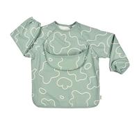 BEABA, Baby bib, Baby Recovery bib, Maternity bib, Waterproof, Elastic bib, Detachable Long Sleeve bib, Recovery Pocket, Easy to Clean, Adaptable, Sage Green