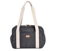 BÉABA, Baby Changing Bag, Ultra Practical, 10 Inside and Outside Pockets, Integrated Pushchair Clip, Removable Changing mat, Insulated Pouch, Paris Puffy Bag, Mottled Grey