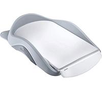 BÉABA, Baby Changing Surface, Light and Compact Changing Mattress, Adjustable Fastening, Washable, Shelves/Top Edge/Suction cup, Made in France - Light Mist