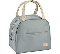 BEABA, Baby Child Lunch Cool Bag, Small Cooler Bag, Keeps Food Hot or Cold, Large Capacity 5L, Waterproof Fabric, Front Pocket, Soft Material, Sage Green