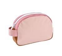 BÉABA, Baby/Child Toiletry Bag, Waterproof, Large Capacity 2.5L, Large Zipped Opening, Name Tag, Gum Effect, Faro, Dusty Rose