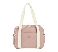 BÉABA, Baby Diaper Bag, Multiple Compartments, 10Pockets, Trolley Zipper, Shoulder Strap, Cooler Pouch, Changing Mat, Water Repellent, Capacity 16L, Bag Paris, powder pink