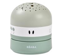 BÉABA, Baby Nightlight with 3-Colour Starry Sky, 9 Relaxing Sounds (4 Natural, 4 Lullabies, 1 White Noise), Colour Sensor, 100hrs Battery Life, USB Recharge, Transportable, Pixie Projector, Sage Green