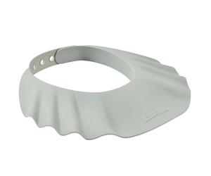 BÉABA, Baby Shower Cat, Bathing Cap, Adjustable Headband, 5 Positions, Eye and Ear Protection, Soft and Flexible Silicone, Grey Green