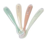 Béaba - Baby Spoons - Silicone Weaning Spoon - Set of 4-1st Stage - Mineral Set