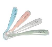 Béaba Ergonomic Silicone Spoons 4Pk Eucalyptus