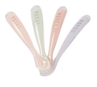 Béaba - Baby Spoons - Silicone Weaning Spoon - Set of 4 - 1st Stage - Multicolor