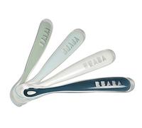 BÉABA - Baby Spoons - Silicone weaning spoon - Set of 4 - 1st stage - Rainbow