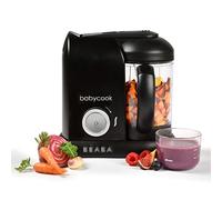 BEABA Babycook Solo - 4 in 1 Baby Food Maker: Processor, Blender, Cooker & Soft Steamer - Quick Food Diversification - Black Edition