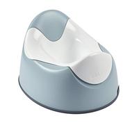 BÉABA - Baby's Training Potty - Ergonomic Baby Potty - Non-slip - Hygienic - Easy care - Handgrips on the seat - Made In France - Green Blue