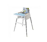 Beaba Cube Multi-functional Highchair - White and Turquoise