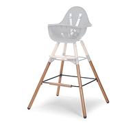 BEABA, Extra Long Leg Set for Evolu 2 Baby High Chair, adapts to a 90cm high kitchen island or bar, Footrest, Beechwood, Easy to assemble, Colour Charcoal