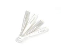 BEABA First Stage Silicone Spoons - Set of 4, Cloud