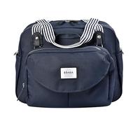 BÉABA - Genève II Changing Bag - Versatile, Large Capacity, Multiple Storage Compartments - Removable Front Pocket, Changing Pad - Isothermal Lunch Pouch, Buggy Attachment System - Dark Blue
