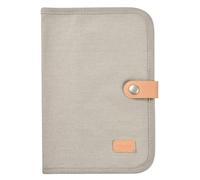 BEABA, Health Book Cover, Geneva, 2 Inside Pockets, Press Stud, Waterproof Fabric, Soft Grey