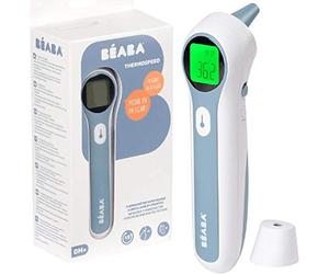 Béaba - Infrared Thermometer - for Adults, Childrens and Baby - 3 in 1 : Forehead, Ear and Environment Mode - Digital - Super Fast - Contactless Temperature Gun - Thermospeed