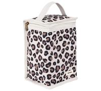 BÉABA, Insulated Baby Food Pouch, Large Bottle Storage, Large Capacity, Carries Full Meals, Soft Foldable Material, Waterproof Fabric, Leopard Clay