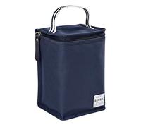 Béaba - Insulated Baby Meal Pouch - Large Capacity - Thermal Bottle Storage - Bag for Carrying Full Meals - Foldable - Soft Waterproof Material - Navy Blue