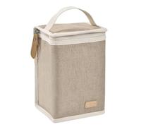 BÉABA, Isothermal Baby Food Pouch, Large Bottle Storage, Large Capacity, Carries a Complete Meal, Soft Material, Foldable, Waterproof Fabric, Clay Earth