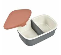 BEABA, Lunchox, Lunch Box, Bento, Baby Food, Ceramic Lunch Box, Silicone Cover, Healthy Materials, Oven and Microwave Safe, 540ml, Mineral/Terracotta