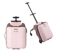 BÉABA & Micro Mobility, 2-in-1 Cabin Suitcase with Child Seat, from 4 Years, Evolving, Wide Opening, 22L Capacity, Multiple Compartments, Practical, Luggage Eazy, Marshmallow