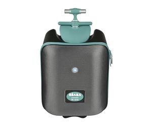 BÉABA & Micro Mobility, Ride on Luggage 2 in 1, Child Seat, from Age 4, Expandable, Wide Opening, Capacity 22L, Several Compartments, Handy and Practical, Luggage Eazy Blue