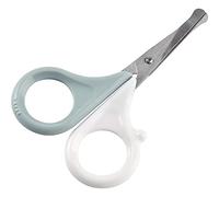 BEABA Nail Scissors for Babies and Kids - for Nail Care and Manicure - Rounded Tips - Blue