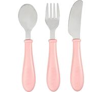 Set de 3 couverts inox old pink