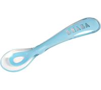 BÉABA - Silicone Spoon for Baby and Children - Stage 2 - Soft - Rounded tip -