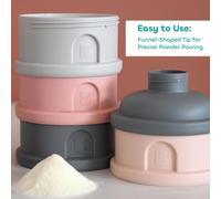 BEABA Stackable Milk Dispenser 100 Hermetic 4 compartments Made in Fra