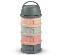 BEABA, Stackable Milk Dispenser, 100% Hermetic, 4 compartments, Made in Franc...