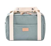 BÉABA, Stroller Organizer, Baby Bag, 5.1L, Stroller and Bike Clips, 7 Pockets, Waterproof, Double Zip, 100% Cotton, Mini Paris, Sage Green