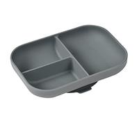 Béaba - Suction Compartment Silicone Plate, Anti-Slip, Healthy and Durable, Dishwasher Compatible, Microwave, Freezer, Easy Care, Mineral